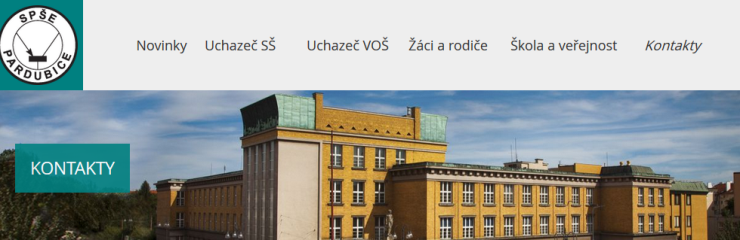 Webové stránky www.spse.cz